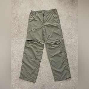 White Sierra Mens Medium 30 Convertible Pants Cargo Zipper Outdoors Hiking Trail